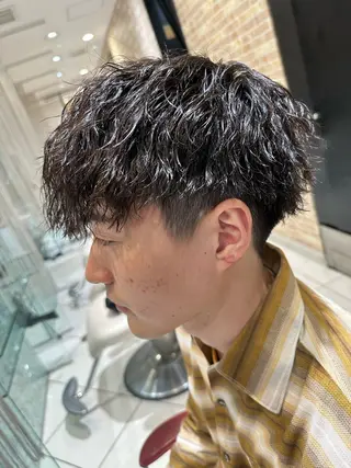 ショート パーマ メンズ 💈メンズ特化 美容師サキ💈のヘアスタイル