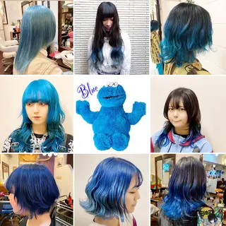 ロング カラー メンズ "PEPPU "所属・派手髪、ハイトーン ショートヘアShinのヘアスタイル