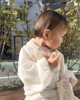 ショート ヘアアレンジ キッズ Lien所属・marika  / ボブ・オリーブカラーのヘアスタイル