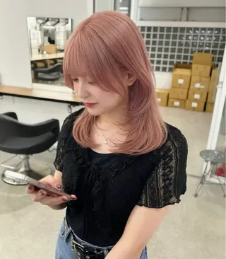 セミロング カラー ショート/縮毛矯正/ パーマ/前原汐🎐のヘアスタイル