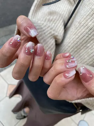 ロング カラー ヘアアレンジ キッズ ネイル マツエク・マツパ アイブロウ 福田 加奈のネイルデザイン