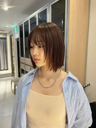 ミディアム カラー ヘアアレンジ 艶髪/レイヤーカット 🐣misakiのヘアスタイル