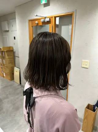 ミディアム カラー JOS所属・上野ハイトーン/デ ザイン✂︎touiのヘアスタイル