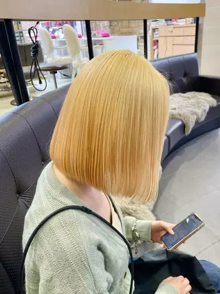 ミディアム 艶髪カラー🫧 髪質改善🪽萩原のヘアスタイル