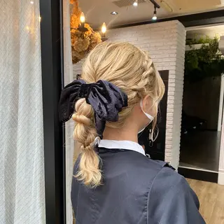 ロング ヘアアレンジ あおい 🍒暖色カラーのヘアスタイル