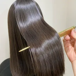 セミロング コテ巻き風パーマ/ 髪質改善/河島恭平のヘアスタイル