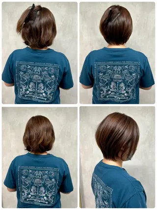 ショート 満足度⭕️縮毛矯正師 谷口にお任せを👍のヘアスタイル