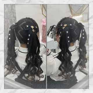 ロング ヘアアレンジ ヘアセット/着付け 𓇼 松本 夏美𓇼のヘアスタイル