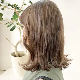 ミディアム カラー 酸性ストレート・ メンズ 三原 楊子のヘアスタイル