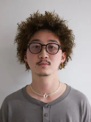 ミディアム パーマ メンズ スパイキーショート メンズカットリュウジのヘアスタイル