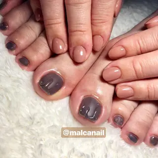 ショート カラー パーマ ヘアアレンジ キッズ ネイル マツエク・マツパ MALCAnail(マルカネイル)所属・荒木 莉奈のネイルデザイン