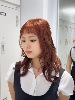 セミロング カラー 🎀藤沢 Brown ららのヘアスタイル