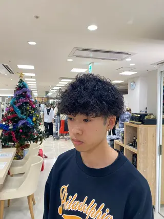 ショート パーマ メンズ 湘南/メンズパーマ/ 支持率No.1ユチカのヘアスタイル