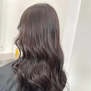 ミディアム カラー 赤みなし艶カラー🍈 ユウナ🍈🤍のヘアスタイル