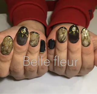 ロング ネイル Belle fleurのネイルデザイン