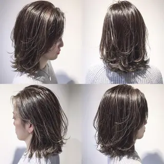 ミディアム カラー メンズツイスパ ショートフクヤマシンのヘアスタイル