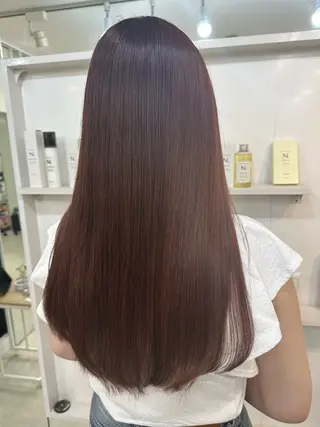 ロング カラー 髪質改善/レイヤー ストウシンゴのヘアスタイル
