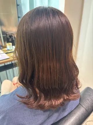 ミディアム 🌱大森柚紀🐇 縮毛矯正モデル募集中のヘアスタイル