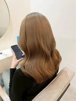 ロング カラー 鈴木 凜音のヘアスタイル