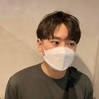 パーマ メンズ Aust hair Stella新宿所属・Yuki☺︎パーマ レイヤーカットウルフのヘアスタイル