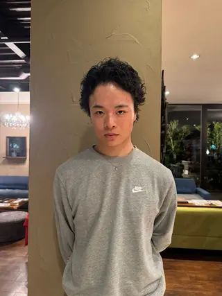 ショート パーマ メンズ 西井 ひなのヘアスタイル