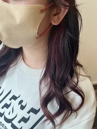 ロング カラー ボブ🍊暖色カラー 浅草【Bob美容師】のヘアスタイル
