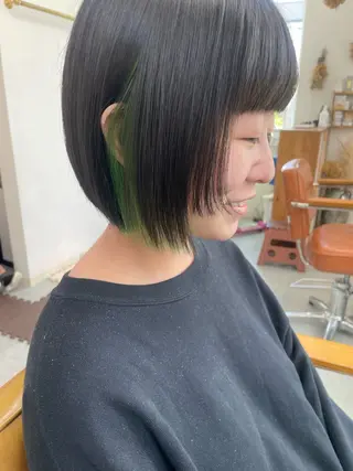 ショート カラー milk所属・キノシタ マユのヘアスタイル