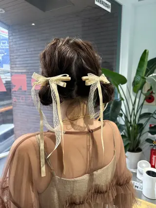 ミディアム ヘアアレンジ なりた るいのヘアスタイル