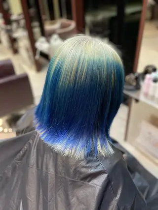 ミディアム カラー ヘアアレンジ 坂尻 嘉珠也のヘアスタイル