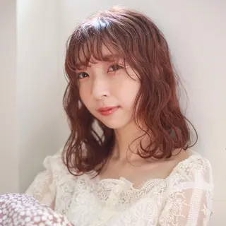 ミディアム カラー レイヤー/お顔まわり 暖色カラー🍑Amiのその他イメージ