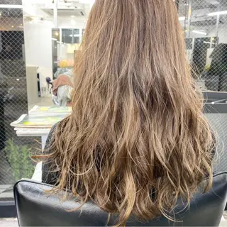 ロング カラー ヘアアレンジ ハイトーン/美髪矯正 🍃大江拓実のヘアスタイル