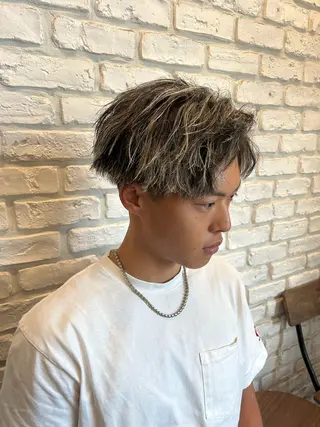 ショート カラー パーマ B TECH by Zen【ビーテックバイゼン】所属・メンズパーマ/京都駅 /メンズ/奥村航平のヘアスタイル