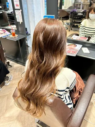 ロング 井上 結のヘアスタイル