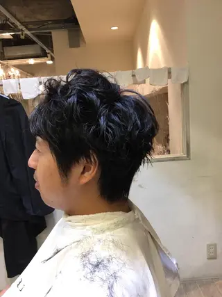 ショート パーマ メンズ 玉邑 美菜のヘアスタイル