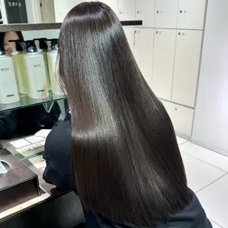 ロング カラー ヘアアレンジ ブリーチなしカラー /ベージュ/安形翔のヘアスタイル