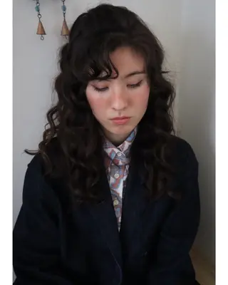 ロング パーマ 金尾 凜のヘアスタイル