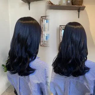 セミロング カラー 艶髪/艶カラー/縮毛 /   タキダのヘアスタイル