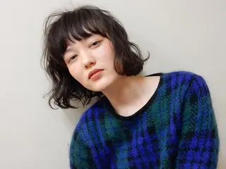 ショート カラー パーマ ヘアアレンジ ミヤギ リュウキのヘアスタイル