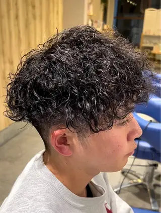 ショート パーマ メンズ men’s salon NOA solte. 【メンズサロン ノアソルテ】所属・メンズパーマ職人 加藤 弘貴のヘアスタイル