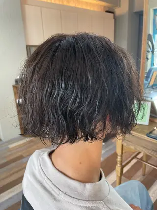 ショート パーマ メンズ hairs Berry豊津所属・hairsBerry 豊津店のヘアスタイル