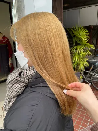 セミロング カラー メンズ 暖色/艶髪/ 透明感カラー/なおとのヘアスタイル