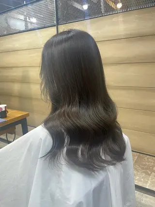 ロング カラー ヘアアレンジ youres hair 髪質改善トリートメント&ヘッドスパ  新宿三丁目店【ユアーズヘア】所属・🦋透明感カラー 👑NODOKA🦋のヘアスタイル