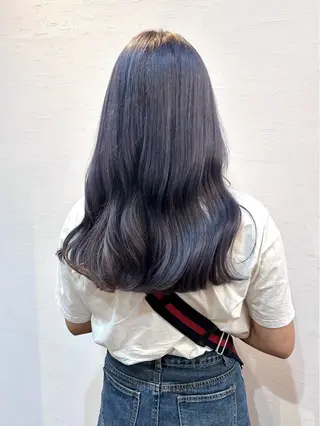 セミロング カラー 𝒌𝒚𝒐𝒌𝒂 🍀のヘアスタイル
