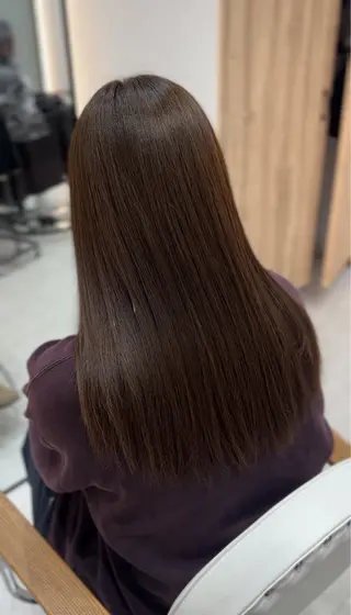 カラー 韓国ヘア/艶髪ロング グレージュ/kanaのヘアスタイル