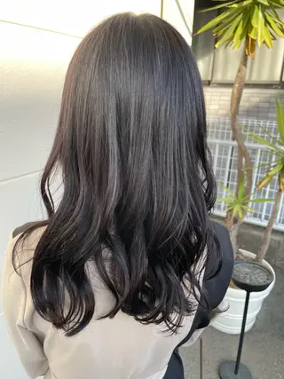 セミロング カラー 💎韓国カラー Giness坂下巧のヘアスタイル