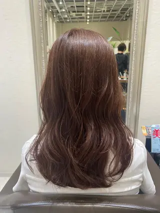 ミディアム カラー Matie所属・🌈似合わせカラー 🌈もりななこ🧡のヘアスタイル