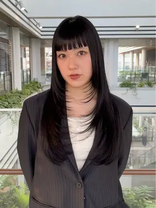 ロング 園田 渉 ◤SHIKIO◢のヘアスタイル