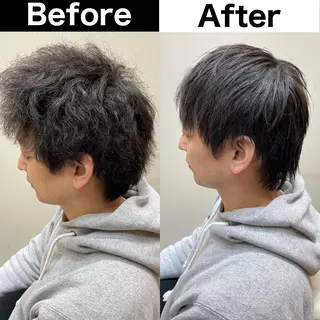 パーマ メンズ Soleria /ソレリア所属・メンズカットのプロ 田中慎一のヘアスタイル