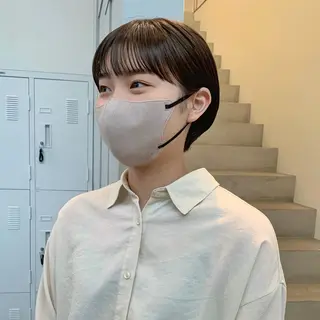 ショート カラー aoi /パーマ /まるみショートのヘアスタイル