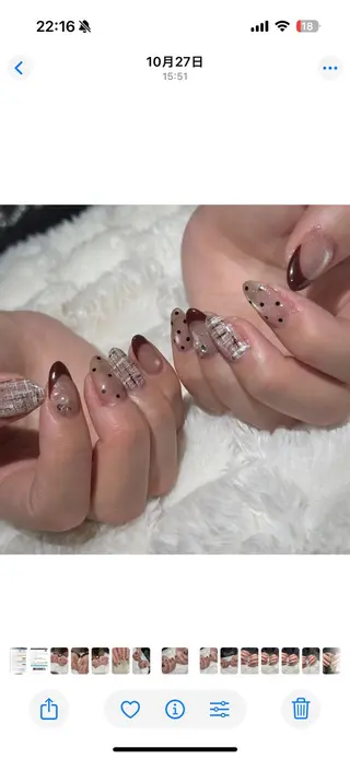 ネイル m kaori𓃟のネイルデザイン